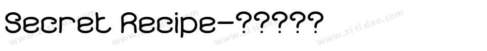 Secret Recipe字体转换